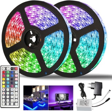 Taśma LED SMD 5050 kolor 2 x 5m pilot