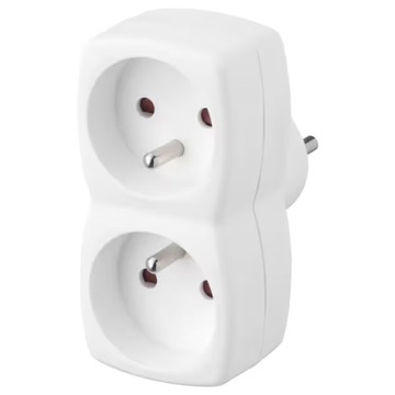 IKEA rozgałęziacz złodziejka KOPPLA 2 gniazdka