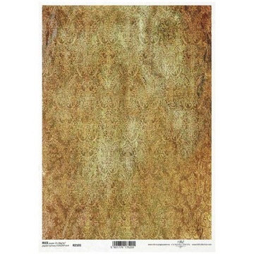 PAPIER RYŻOWY A4 decoupage motyw tapetowy damask
