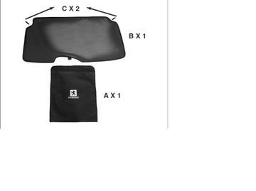 ZÁCLONA PROTISLUNEČNÍ OKNO ZADNÍHO PEUGEOT 107 OE 9659CX