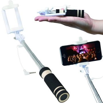 MINI Selfie Stick kijek kieszonkowy do jack 3,5mm