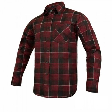 Koszula Flanelowa Robocza W KRATĘ Modar Red Czerwona r.43