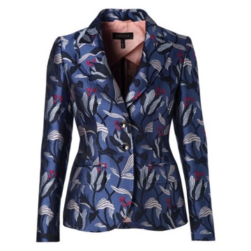 ESCADA SPORT żakiet haftowany wzór kwiaty r. 42 XL