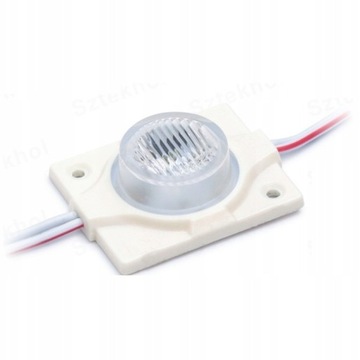 Moduł LED 1x SMD3030 1,5W Soczewka 60°/15° W 6000K