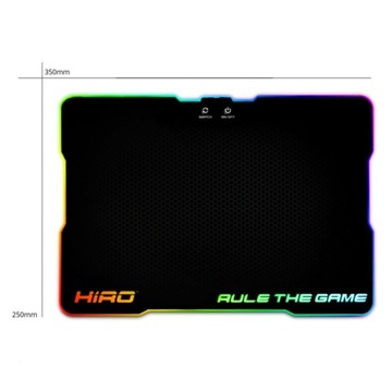КОВРИК ДЛЯ ИГРОВОЙ МЫШИ СО СВЕТОДИОДНОЙ RGB ПОДСВЕТКОЙ