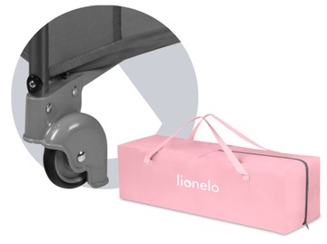 Łóżeczko turystyczne Stefi Pink Ombre
