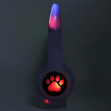 БЕСПРОВОДНЫЕ НАУШНИКИ ДЕТСКИЕ КОШАЧЬИ УШИ RGB