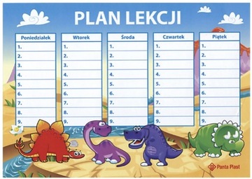 PLAN LEKCJI DINOZAURY A5 ELEKTROSTATYCZNY