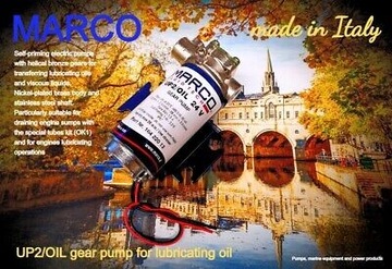 Самовсасывающий масляный насос Marco UP2/OIL 12 В с бронзовыми шестернями, высокий