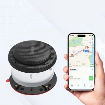 Карбоновый локатор Silver Monkey Tag IP67 с Apple Find My — черный