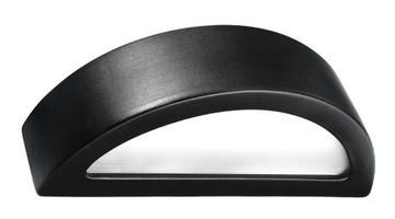 Lampa Kinkiet Ceramiczny ATENA Czarny Oprawa E27