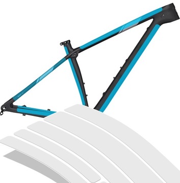 FOLIE OCHRONNE NA ROWER HARDTAIL 7 elementów taśma