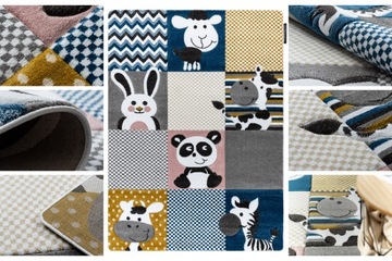 КОВЕР ДЕТСКИЙ 140х190 ЕДИНОРОГ БУЛЬДОГ ПОНИ