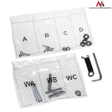 UCHWYT TELEWIZORA WIESZAK MONITORA 23'' REGULOWANY