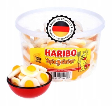 Żelki Owocowe HARIBO smak pomarańczowy Jajka Sadzone z Niemiec 150 szt.