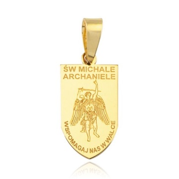 ZŁOTY MEDALIK MICHAŁ ARCHANIOŁ PRÓBY 585