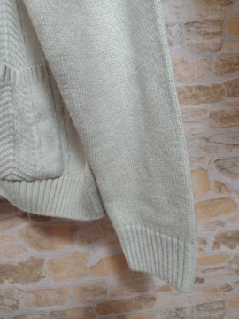 (M) Ekskluzywny sweter z Londynu, zamsz, jak NOWY