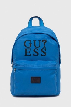 Guess plecak dziecięcy kolor turkusowy duży z nadrukiem L3RZ01.WFER0.PPYX