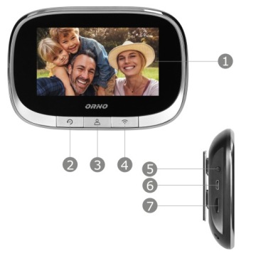 WiFi DOOR VIEWER 4.3'' MOVEMENT SENSOR APPLICATION