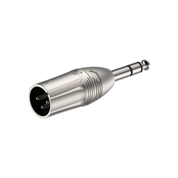 Redukcja wtyku XLR męski - Jack 6.3 mm Stereo Roxtone RA3XMJM