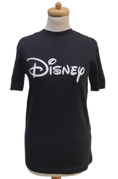 Bluzka Koszulka Disney H&M XS Regular Fit Czarna Męska
