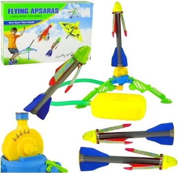 WYRZUTNIA RAKIET Piankowych Katapulta LAUNCHER ROCKET 1 Rakiety Piankowe LT