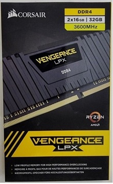 Pamięć Ram Corsair Vengeance LPX DDR4 32GB 3600MHz 2X16gb CL18 AMD
