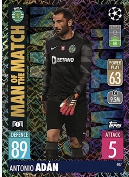 Topps Match Attax 2021/22 MOTM Adan 407