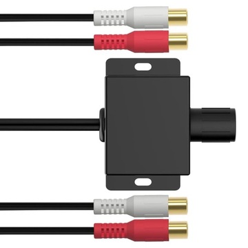 REGULATOR GŁOŚNOŚCI PILOT POTENCJOMETR REGULACJA SUBWOOFERA BASU 2xRCA