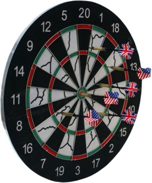 Enero DART kartonowy OUTDOOR dwustronny 45 cm + 6 rzutek