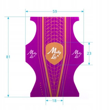 500 SZABLONY formy DO PAZNOKCI DWUSTRONNE SZPIC