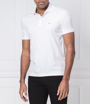 CALVIN KLEIN KOSZULKA POLO SOFT INTERLOCK LOGO S