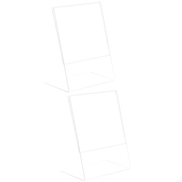 ДЕРЖАТЕЛЬ ДЛЯ ПОСТЕРА АКРИЛОВЫЙ ПРОЗРАЧНЫЙ СТОЛ 2 ШТ.