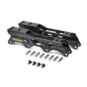 Szyny do rolek Rollerblade 243mm TWISTER FRAME 4x80 zestaw płozy śruby.