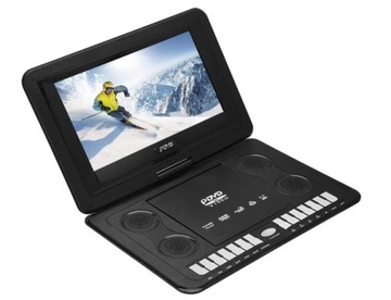 Przenośny odtwarzacz DVD LCD 800x400px obrotowy