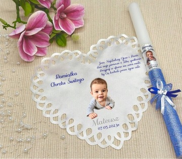 СВЕЧА И КРЕСТАЛЬНАЯ ОДЕЖДА НА КРЕЩЕНИЕ ФОТО НАИМЕНОВАНИЕ