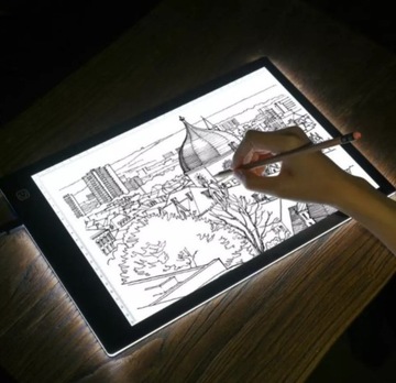 Tablica do Rysowania Deska Kreślarska Kalka A4 LED
