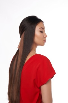 Doczepiane włosy Treski Clip in Proste 60 cm