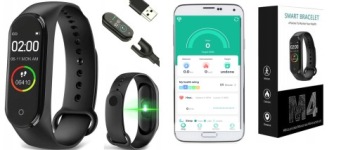 СПОРТИВНЫЙ РЕМЕСЛ M4 SMARTBAND МОНИТОР РИТМА ПУЛЬСА СМАРТ-ЧАСЫ