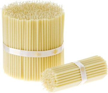 20 x Świece cerkiewne z wosku pszczelego - 15 cm