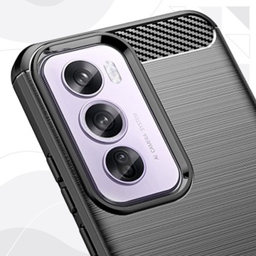 Чехол для Oppo Reno 12 5G | УГЛЕРОДА | БРОНЯ | ПРОЧНЫЙ | ГИБКИЙ