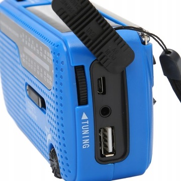 АВАРИЙНЫЙ РАДИО СИНИЙ СОЛНЕЧНЫЙ НА РУКОЯТКЕ AM FM