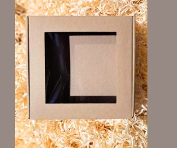 Pudełko z Okienkiem fasonowe do prezentów Wełna Drzewna GRATIS 10szt