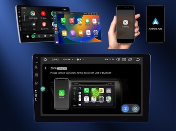 RADIO SAMOCHODOWE 2 DIN ANDROID AUTO CARPLAY RDS WIFI GPS 8GB QLED 4G SIM