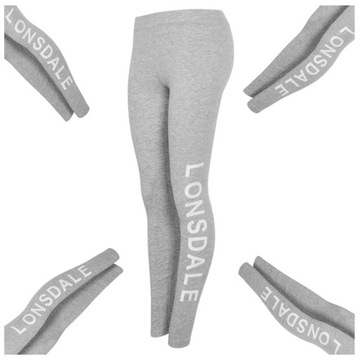 LONSDALE Legginsy Damskie 20180 SZARY MELANŻ S/M