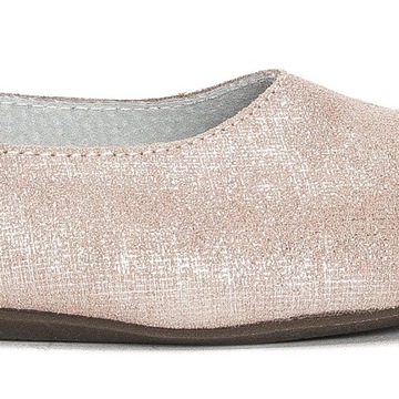 Baleriny Filippo DP1337-20 Pink skórzane róż r.39