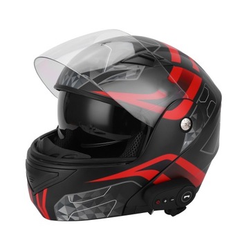 Kask motocyklowy Bluetooth Flip Up Anti Fog