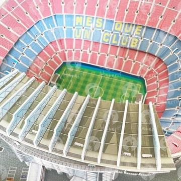 Stadion piłkarski - CAMP NOU - FC Barcelona - Puzzle 3D 69 el