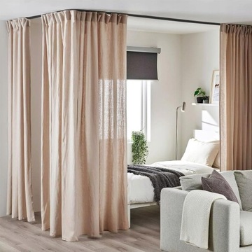 5M SZYNA DO ZASŁONY SUFITOWEJ SZYNA SUFITOWA DO ZASŁON SYSTEM SZYN DO FIRAN