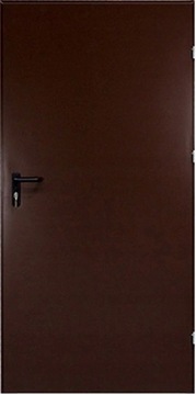 DRZWI ZEWNĘTRZNE TECHNICZNE BRĄZ 110 Prawe